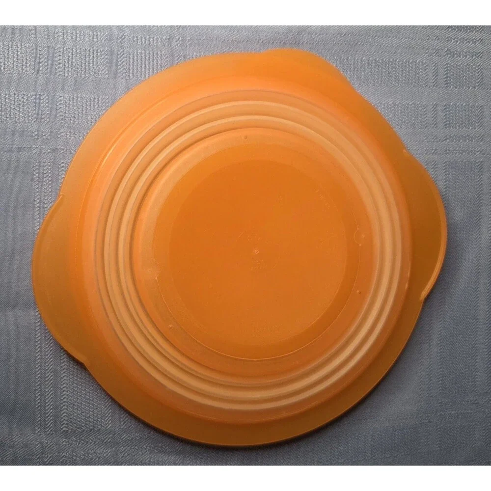 Tupperware FlatOut Collapsible Container 950mL Orange 5453D-1 Silicone Storage